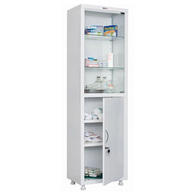 Медицинский шкаф HILFE МД 1 1657/SG цвет: белый — изображение 3